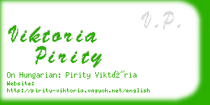 viktoria pirity business card
